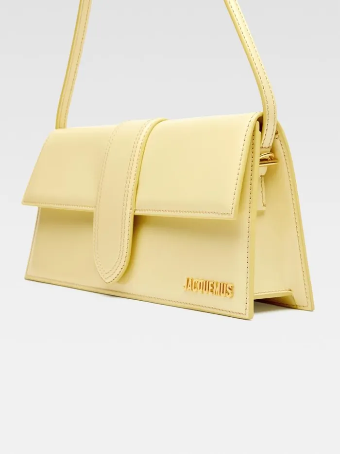 The Long Bambino Pale Yellow Women JACQUEMUS Shoulder Bags The Long Bambino Pale Yellow Women JACQUEMUS Shoulder Bags