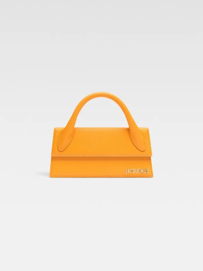 The Long Chiquito Dark Orange Women JACQUEMUS Crossbody and Handbags