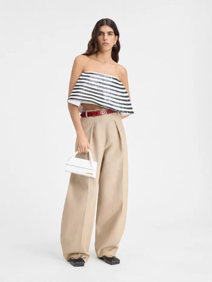 The Long Chiquito White Women JACQUEMUS Crossbody and Handbags The Long Chiquito White Women JACQUEMUS Crossbody and Handbags