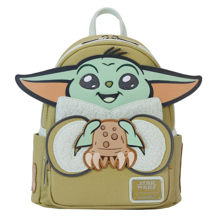 The Mandalorian Grogu and Crabbies Cosplay Mini Backpack Unisex Loungefly Backpacks