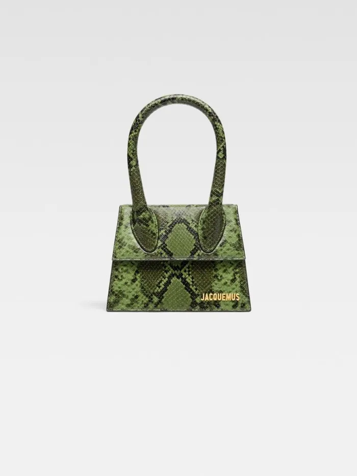 The Medium Chiquito Green Women JACQUEMUS Crossbody and Handbags