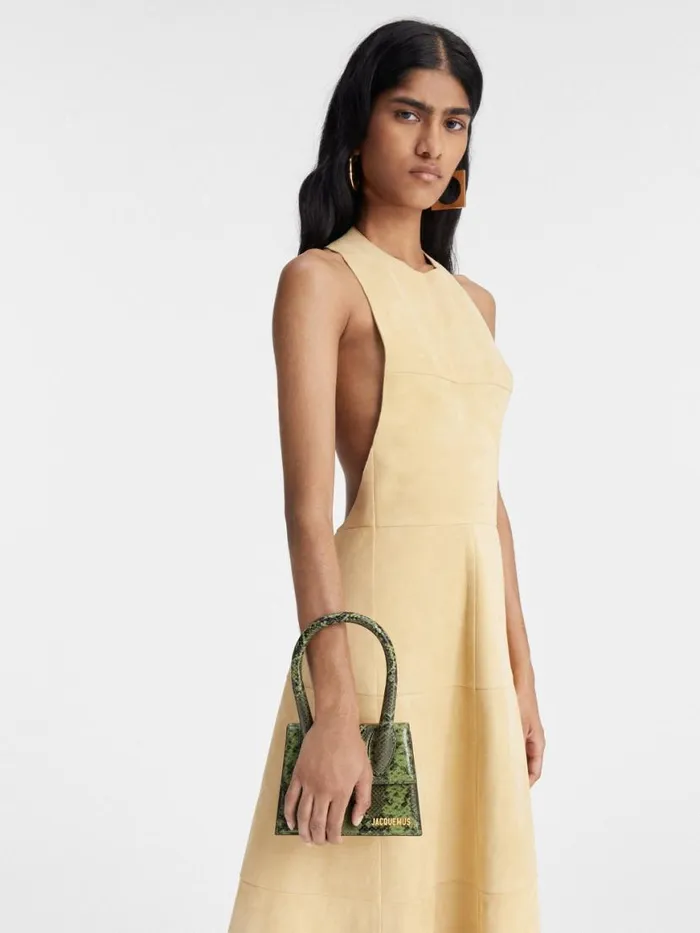 The Medium Chiquito Green Women JACQUEMUS Crossbody and Handbags The Medium Chiquito Green Women JACQUEMUS Crossbody and Handbags