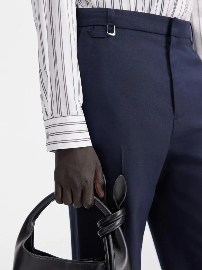 The Melo Pants Dark Navy Men JACQUEMUS Trousers and Shorts The Melo Pants Dark Navy Men JACQUEMUS Trousers and Shorts