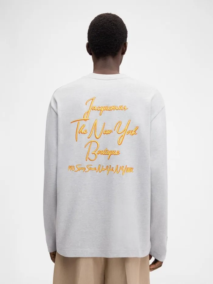 The New York Tshirt New York Adresse Grey WomenMen JACQUEMUS Tshirts The New York Tshirt New York Adresse Grey WomenMen JACQUEMUS Tshirts