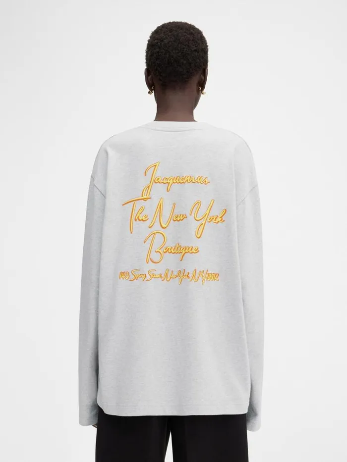 The New York Tshirt New York Adresse Grey WomenMen JACQUEMUS Tshirts The New York Tshirt New York Adresse Grey WomenMen JACQUEMUS Tshirts