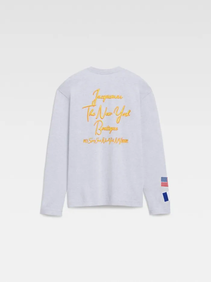 The New York Tshirt New York Adresse Grey WomenMen JACQUEMUS Tshirts The New York Tshirt New York Adresse Grey WomenMen JACQUEMUS Tshirts