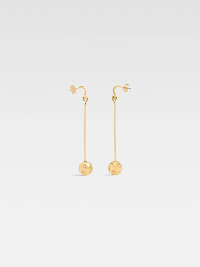 The Nodo Earrings Gold Crystal Women JACQUEMUS Jewellery