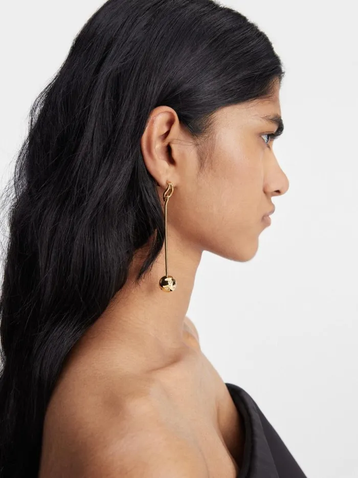 The Nodo Earrings Gold Crystal Women JACQUEMUS Jewellery The Nodo Earrings Gold Crystal Women JACQUEMUS Jewellery
