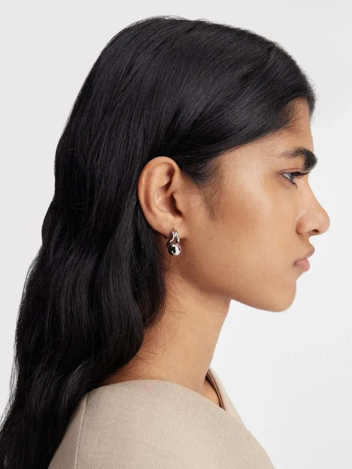 The Nodo Stud Earrings Silver Women JACQUEMUS Jewellery The Nodo Stud Earrings Silver Women JACQUEMUS Jewellery