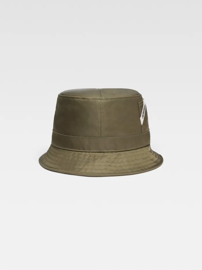 The Ovalie Bucket Hat Khaki WomenMen JACQUEMUS Hats