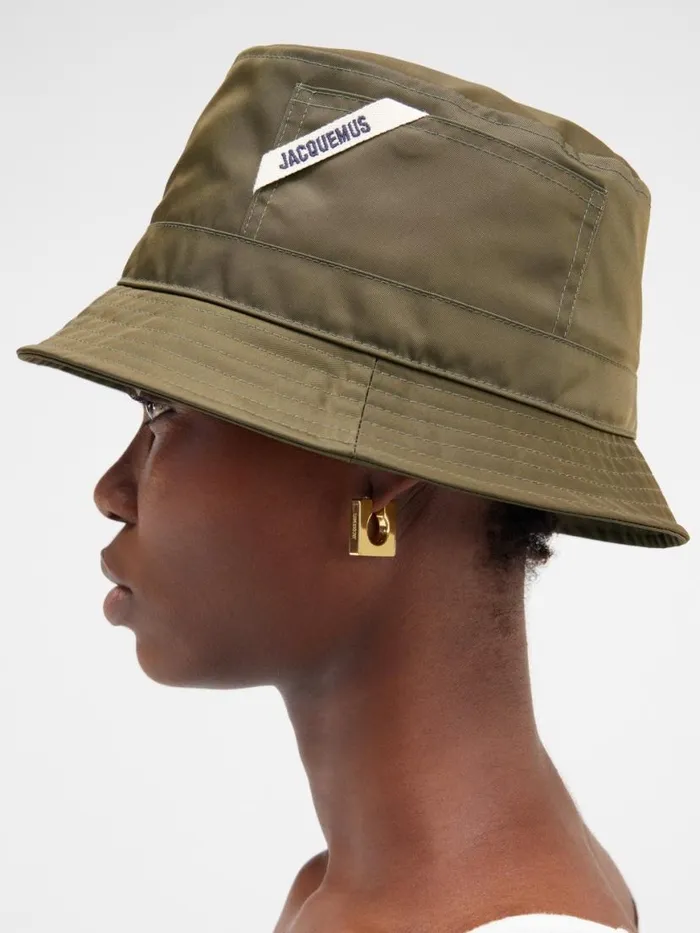The Ovalie Bucket Hat Khaki WomenMen JACQUEMUS Hats The Ovalie Bucket Hat Khaki WomenMen JACQUEMUS Hats