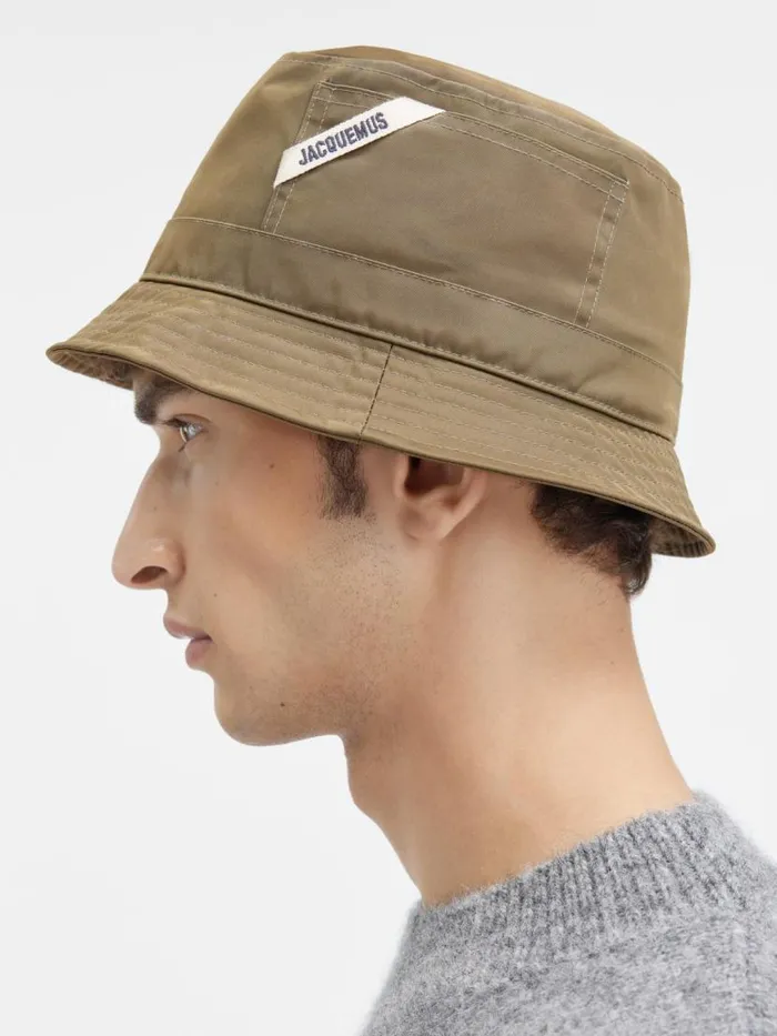 The Ovalie Bucket Hat Khaki WomenMen JACQUEMUS Hats The Ovalie Bucket Hat Khaki WomenMen JACQUEMUS Hats