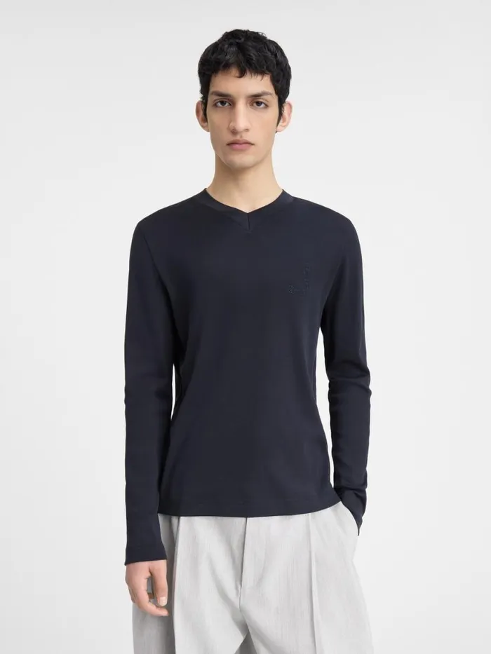 The Pesco Longsleeve Tshirt Dark Navy Men JACQUEMUS Tshirts