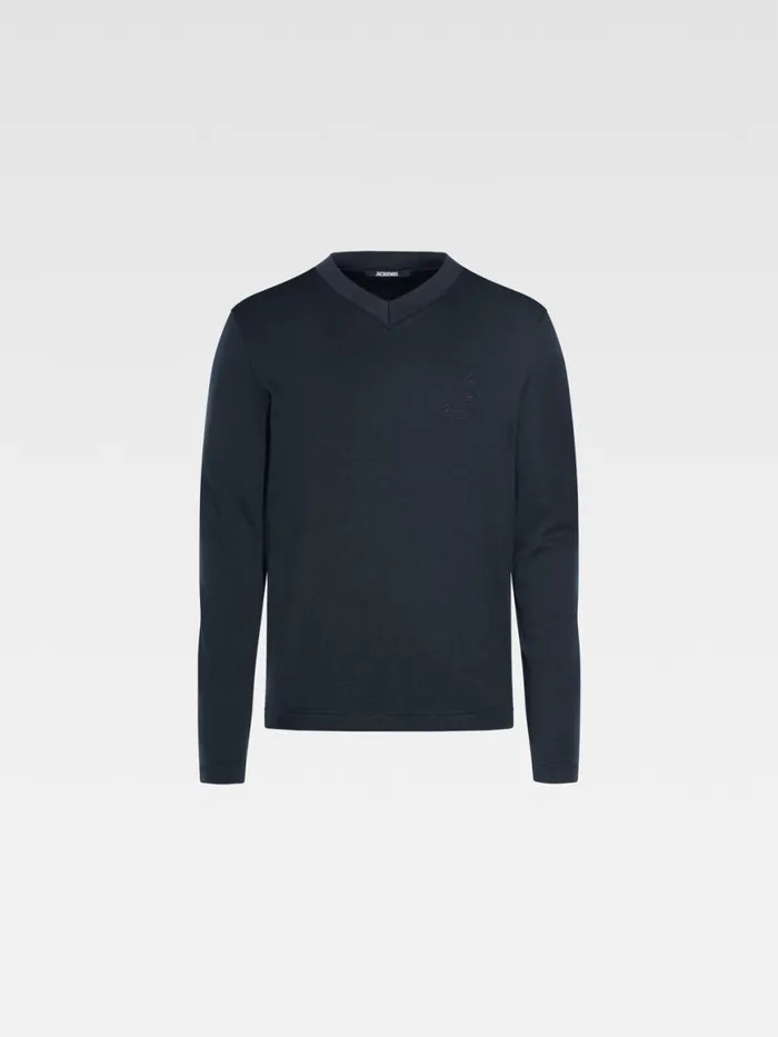 The Pesco Longsleeve Tshirt Dark Navy Men JACQUEMUS Tshirts The Pesco Longsleeve Tshirt Dark Navy Men JACQUEMUS Tshirts