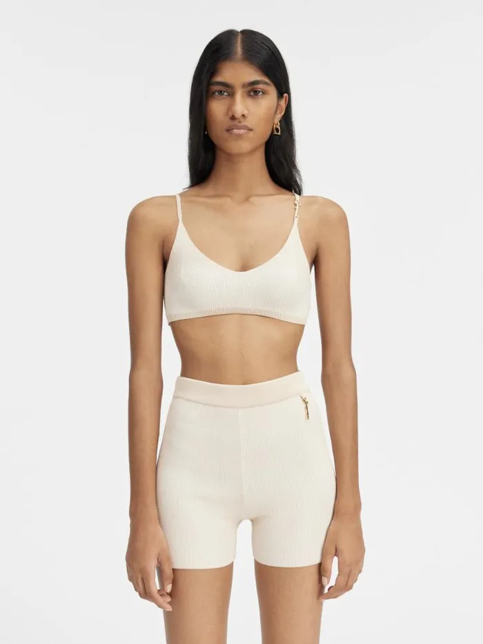 The Pral Bra Light Beige Women JACQUEMUS Tops and Shirts