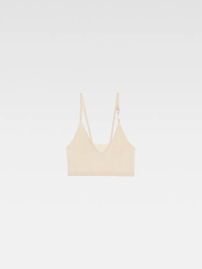The Pral Bra Light Beige Women JACQUEMUS Tops and Shirts The Pral Bra Light Beige Women JACQUEMUS Tops and Shirts