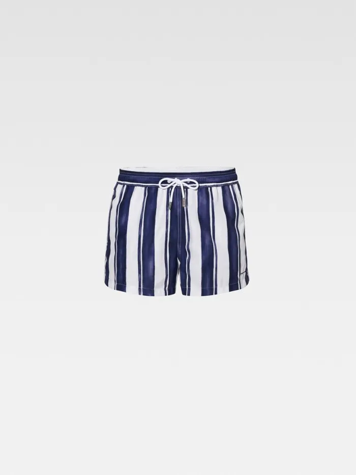 The Puntini Swimsuit Print Rayure Blue Men JACQUEMUS Swimwear The Puntini Swimsuit Print Rayure Blue Men JACQUEMUS Swimwear