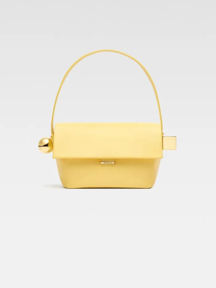 The Rond Carr Light Yellow Women JACQUEMUS Shoulder Bags