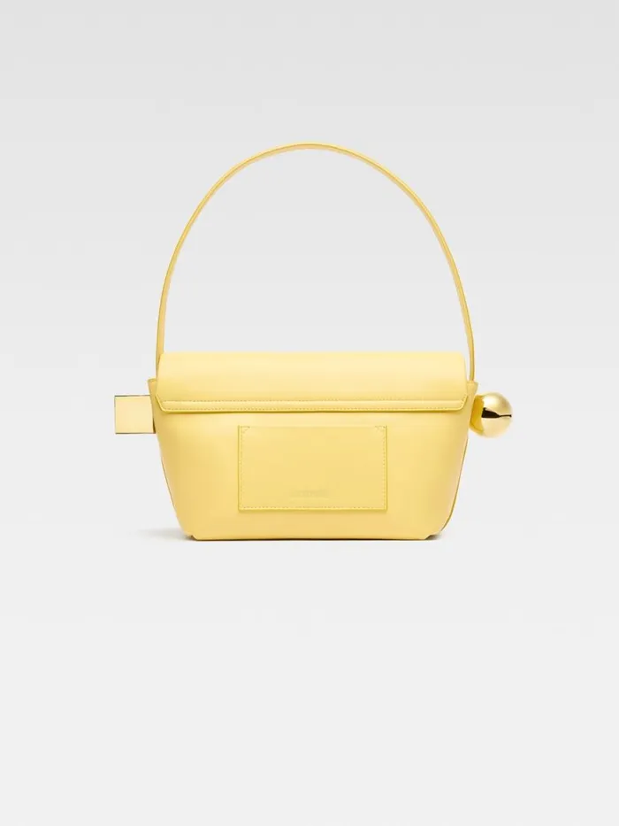 The Rond Carr Light Yellow Women JACQUEMUS Shoulder Bags The Rond Carr Light Yellow Women JACQUEMUS Shoulder Bags
