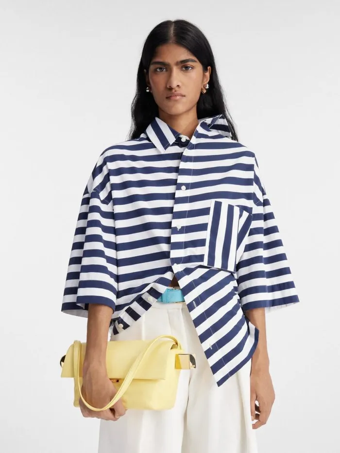 The Rond Carr Light Yellow Women JACQUEMUS Shoulder Bags The Rond Carr Light Yellow Women JACQUEMUS Shoulder Bags