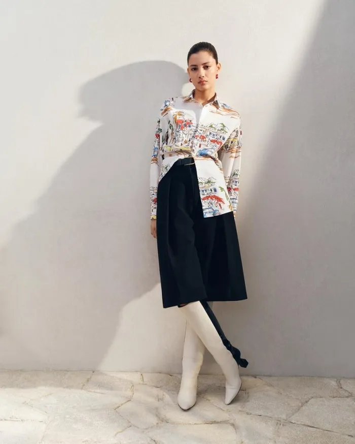 The Simon Shirt Print Capri Cars White Women JACQUEMUS Tops and Shirts The Simon Shirt Print Capri Cars White Women JACQUEMUS Tops and Shirts
