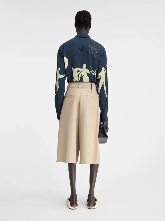The Simon Shirt Print Horse Scene Navy Men JACQUEMUS Shirts The Simon Shirt Print Horse Scene Navy Men JACQUEMUS Shirts
