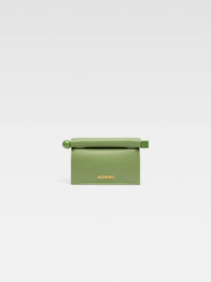 The Small Rond Carr Clutch Green Women JACQUEMUS Crossbody and Handbags