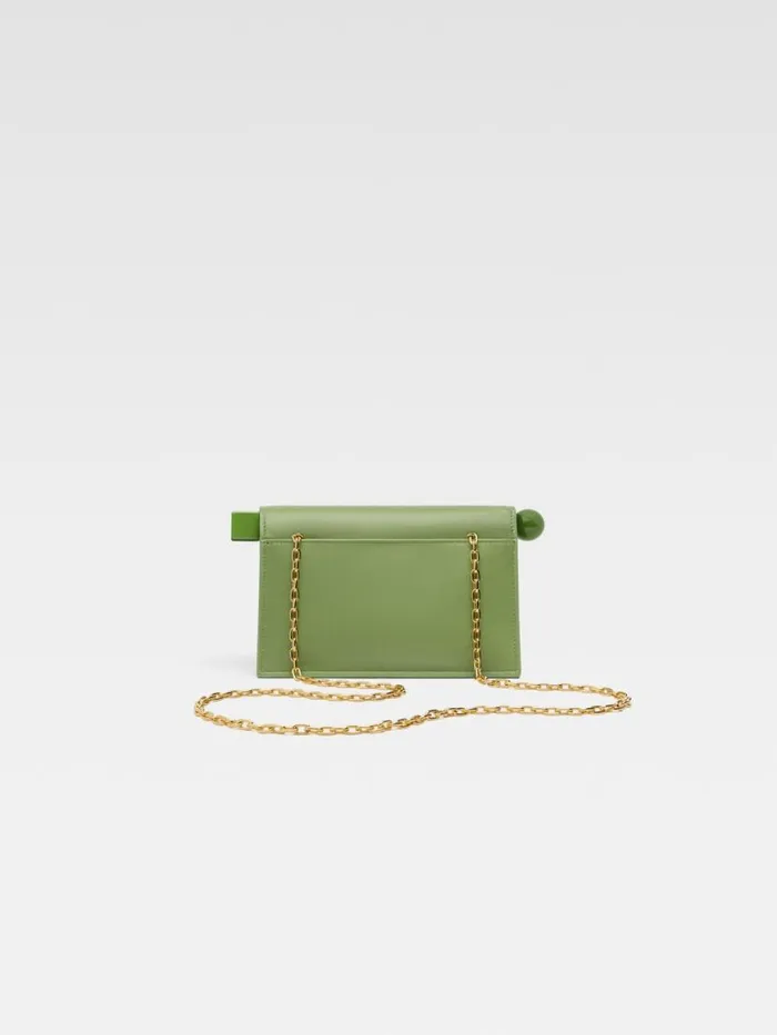 The Small Rond Carr Clutch Green Women JACQUEMUS Crossbody and Handbags The Small Rond Carr Clutch Green Women JACQUEMUS Crossbody and Handbags