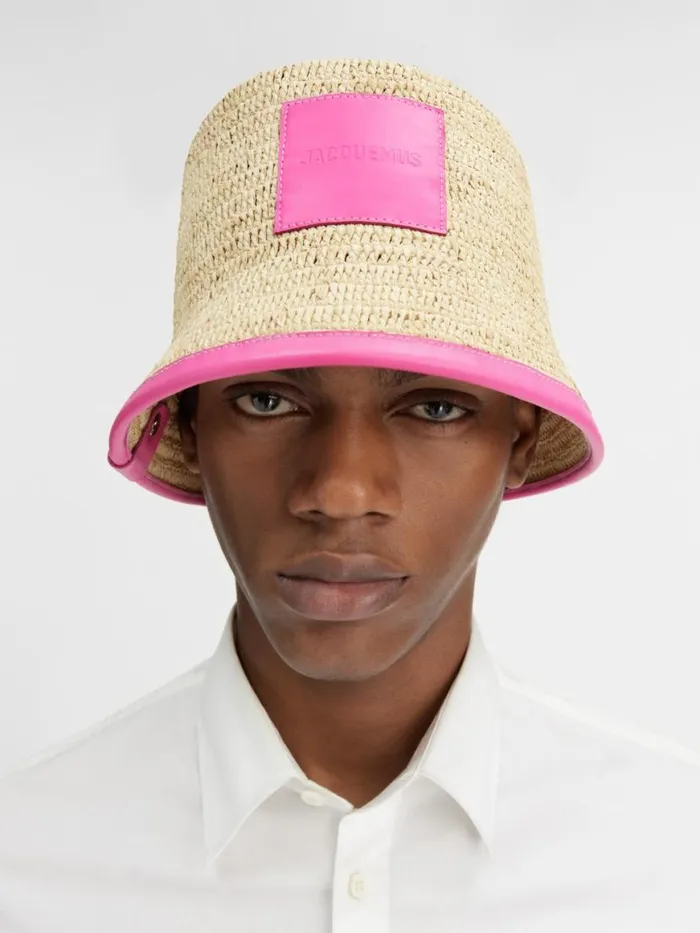 The Soli Bucket Hat Neon Pink WomenMen JACQUEMUS Hats The Soli Bucket Hat Neon Pink WomenMen JACQUEMUS Hats