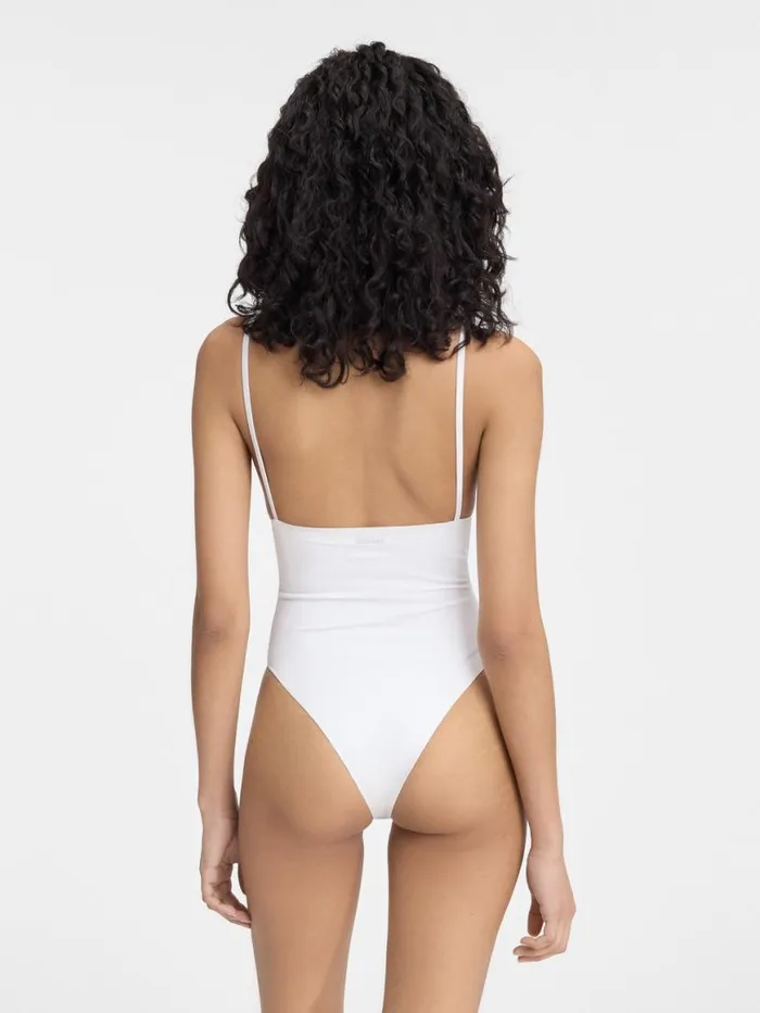 The Spallina Bodysuit White Women JACQUEMUS Tops and Shirts The Spallina Bodysuit White Women JACQUEMUS Tops and Shirts