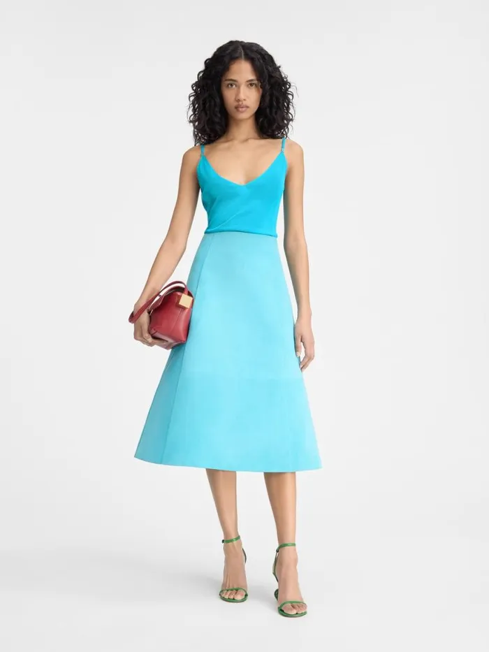 The Spallina Knit Turquoise Women JACQUEMUS Tops and Shirts