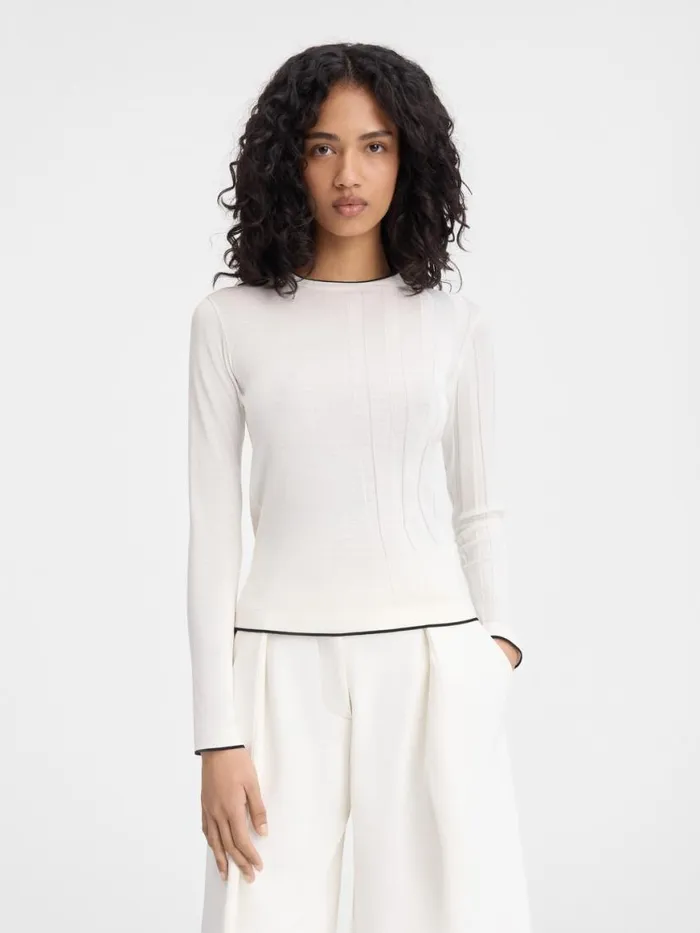 The Tricot Sweater Offwhite Women JACQUEMUS Tops and Shirts