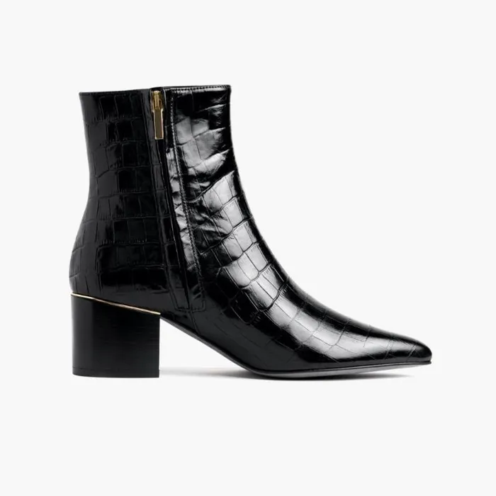 Thursday Boots Booties Luna Black Croco 8211 Women Thursday Boots Booties Luna Black Croco 8211 Women