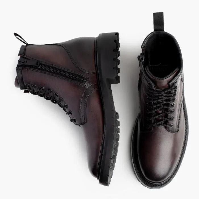 Thursday Boots LaceUp Stomper Black Cherry 8211 Men