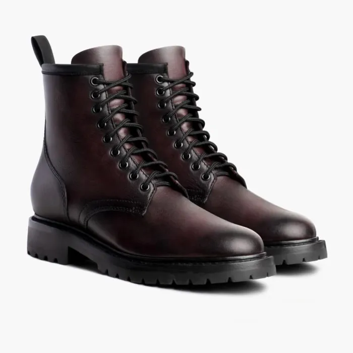 Thursday Boots LaceUp Stomper Black Cherry 8211 Men Thursday Boots LaceUp Stomper Black Cherry 8211 Men