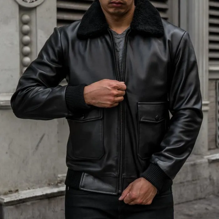 Thursday Boots Leather Flight Jacket Black 8211 Men Thursday Boots Leather Flight Jacket Black 8211 Men
