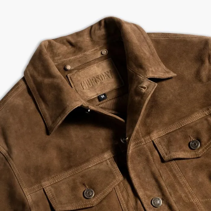 Thursday Boots Leather Suede Trucker Jacket Dusty 8211 Men Thursday Boots Leather Suede Trucker Jacket Dusty 8211 Men