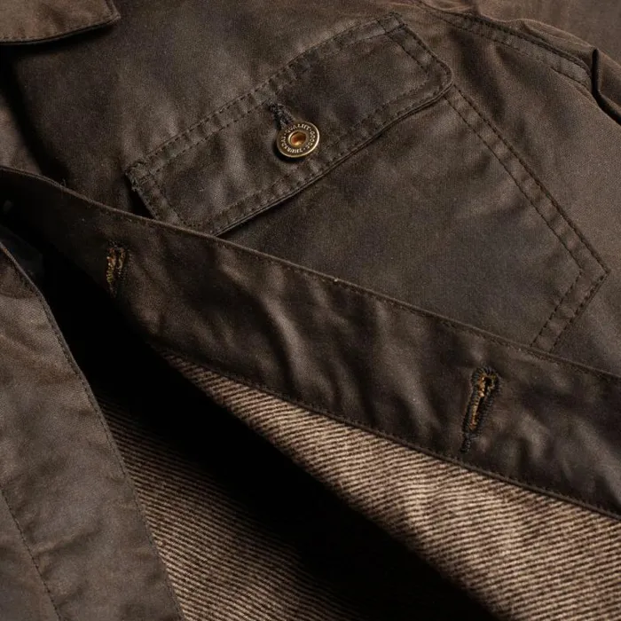 Thursday Boots Leather Waxed Canvas Field Jacket Dark Olive 8211 Men Thursday Boots Leather Waxed Canvas Field Jacket Dark Olive 8211 Men