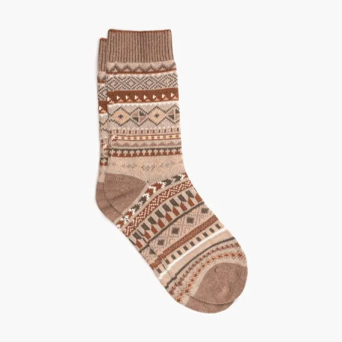 Thursday Boots Socks Women039s Sodello Geo Sock Taupe 8211 Women