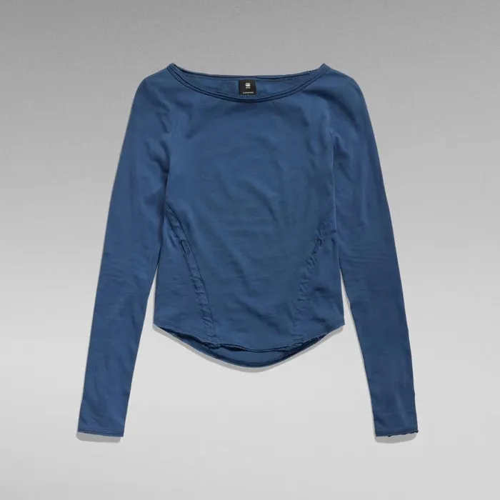 Tops and Tshirts Women GStar RAW Adjustable Slim Boat Top Rank Blue