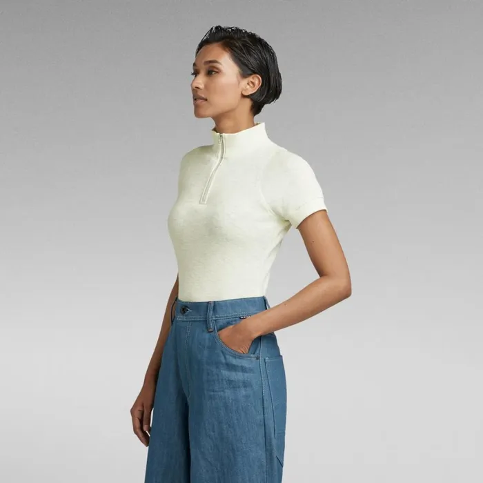 Tops and Tshirts Women GStar RAW Cycling Ultra Slim Zip Top Lightest Sky