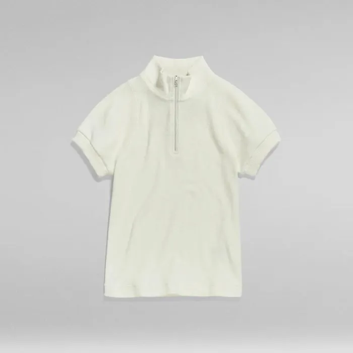 Tops and Tshirts Women GStar RAW Cycling Ultra Slim Zip Top Lightest Sky