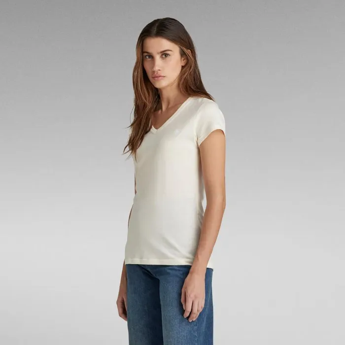 Tops and Tshirts Women GStar RAW Eyben Slim TShirt Papyrus