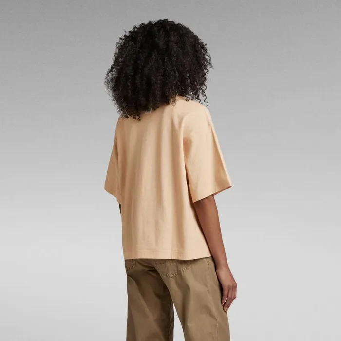 Tops and Tshirts Women GStar RAW Mock Neck Loose Top Ivory Cream