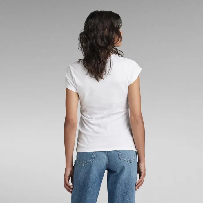 Tops and Tshirts Women GStar RAW Slim Chest Print Top White
