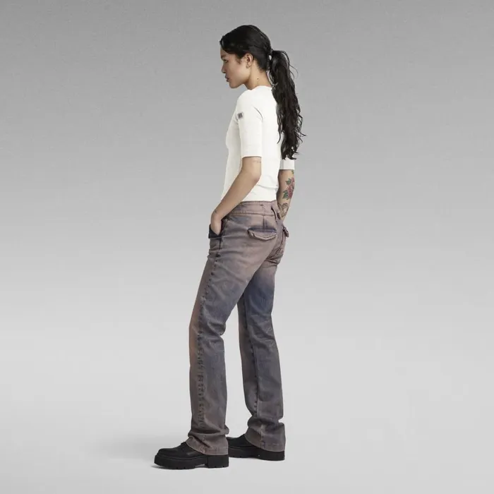 Tops and Tshirts Women GStar RAW Y2K Tee Square Ring Milk