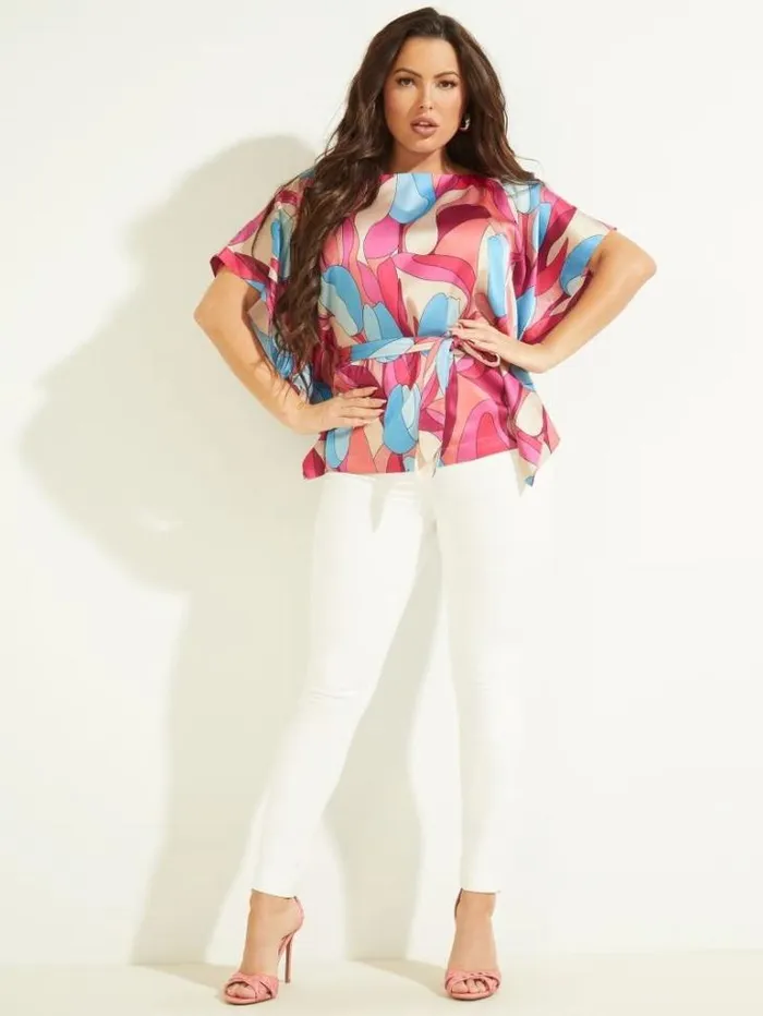 Tops And Sweaters Women Marciano Baja Beach Kimono Bold Bloom Tops And Sweaters Women Marciano Baja Beach Kimono Bold Bloom