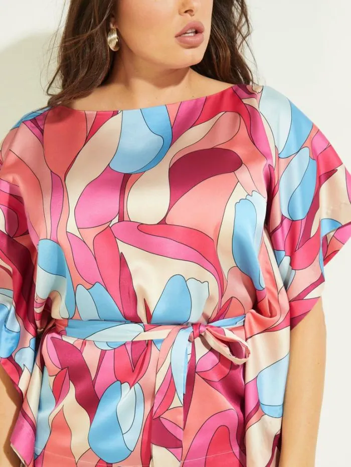 Tops And Sweaters Women Marciano Baja Beach Kimono Bold Bloom Tops And Sweaters Women Marciano Baja Beach Kimono Bold Bloom