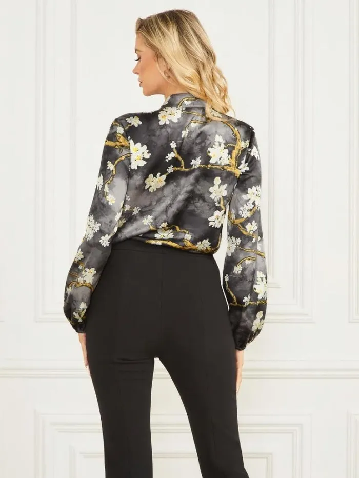 Tops And Sweaters Women Marciano Blossom Blouse Blossom Black Cave Print Tops And Sweaters Women Marciano Blossom Blouse Blossom Black Cave Print