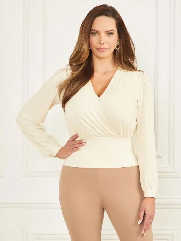 Tops And Sweaters Women Marciano Celeste LongSleeve Top Sandy Shore